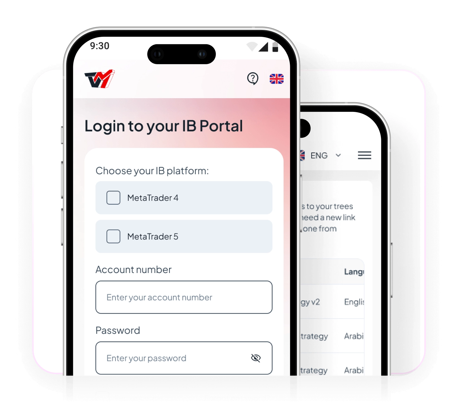 Teléfonos móviles con la pantalla de inicio del portal: cómo ser un IB en 3 pasos muy fÔciles.